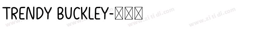 Trendy Buckley字体转换